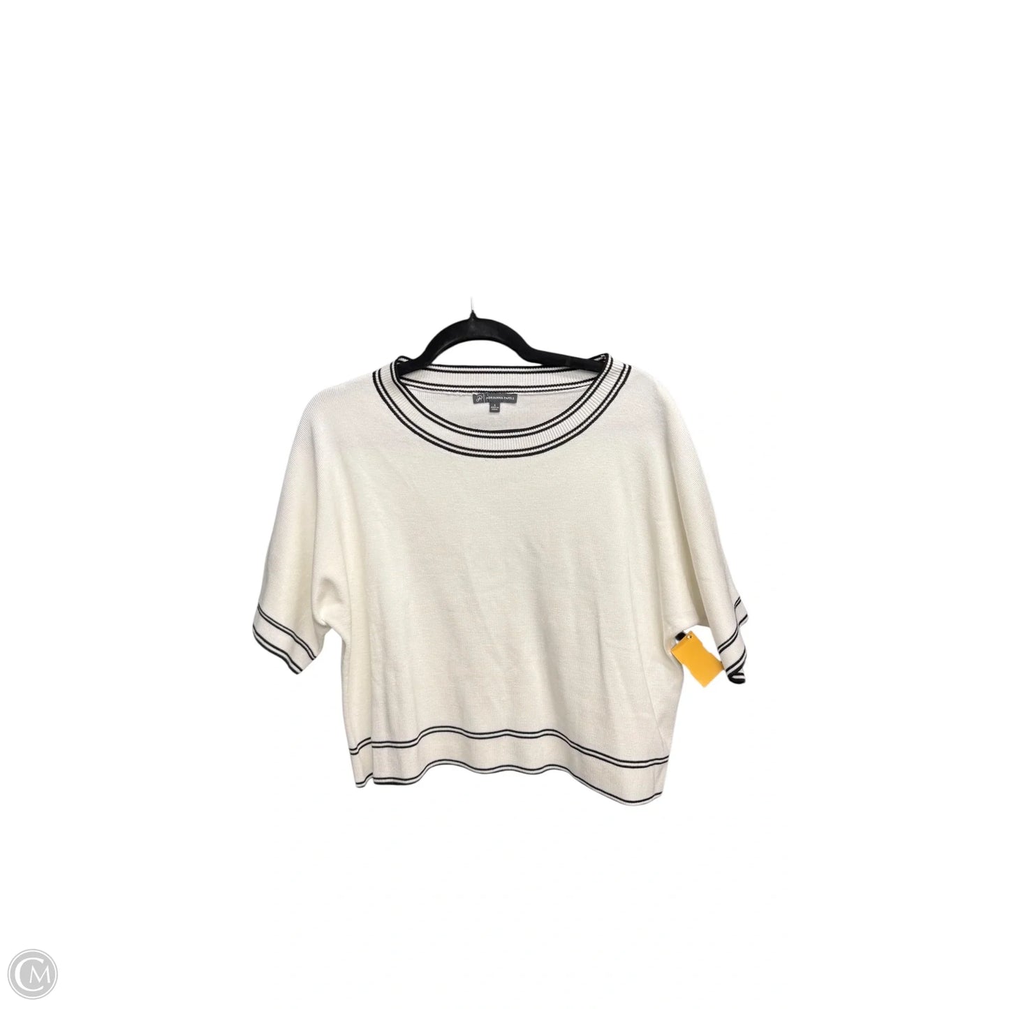 Top Short Sleeve By Adrianna Papell In White, Size: S