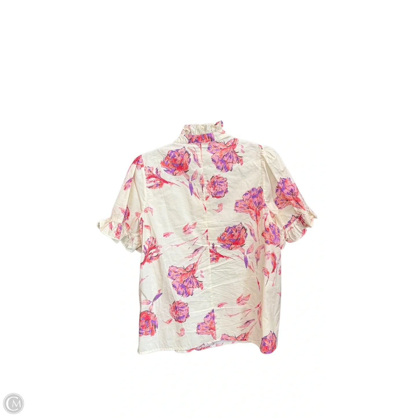 Top Short Sleeve By Entro In Cream, Size: S