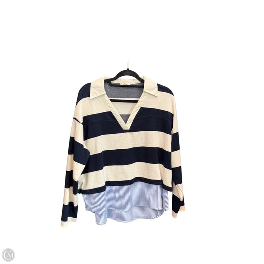 Top Long Sleeve By Entro In Striped Pattern, Size: S