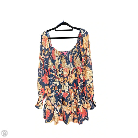 Dress Casual Short By Flying Tomato In Floral Print, Size: M