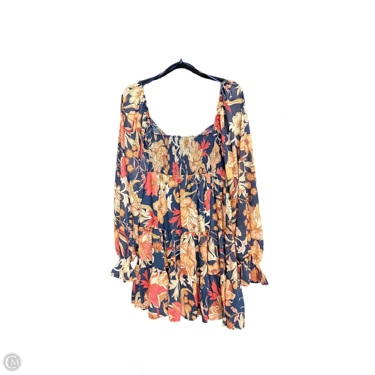 Dress Casual Short By Flying Tomato In Floral Print, Size: M