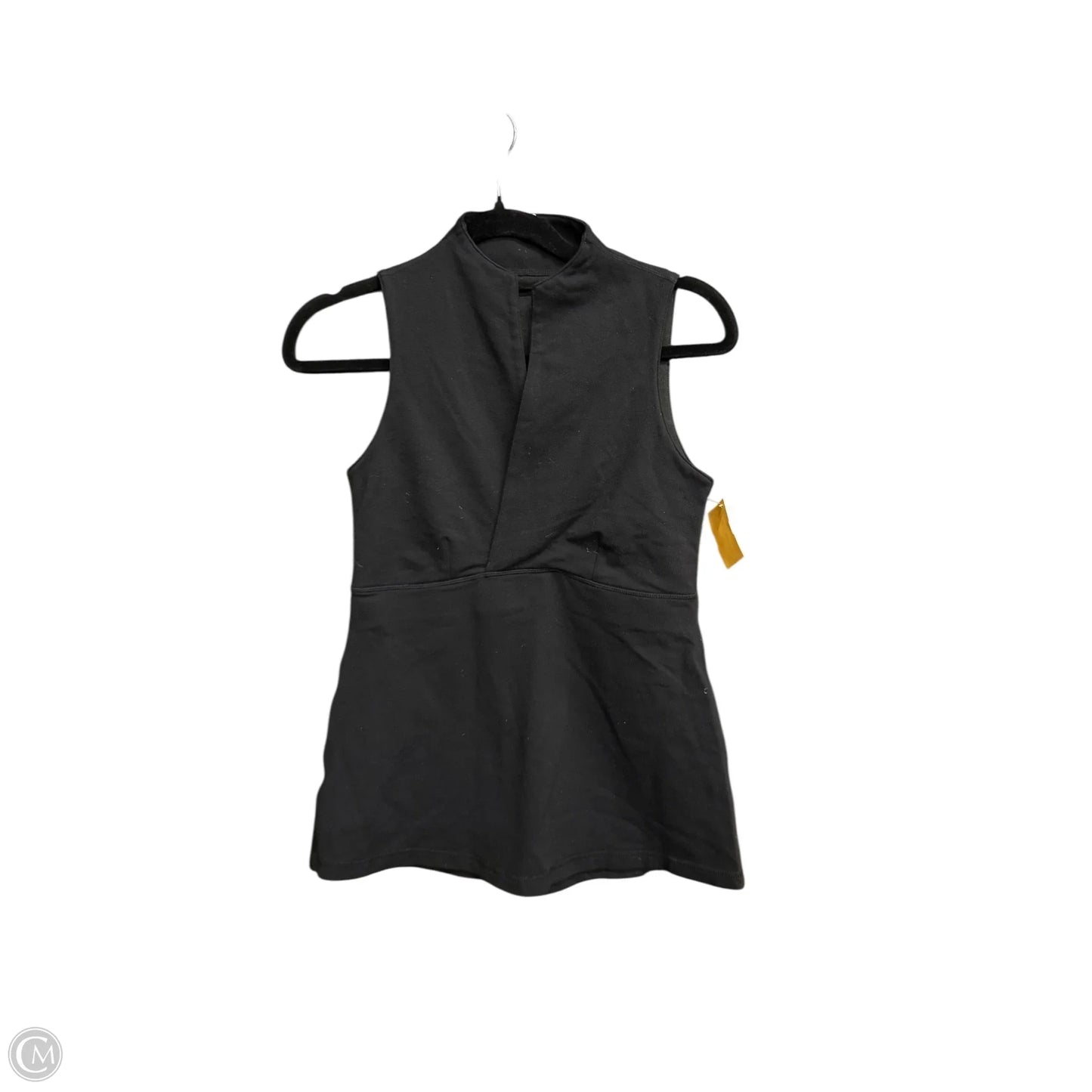 Athletic Top Short Sleeve By Lululemon In Black, Size: S