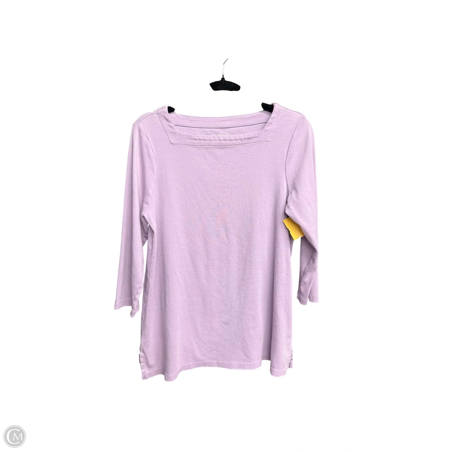 Top 3/4 Sleeve By Chicos In Purple, Size: M