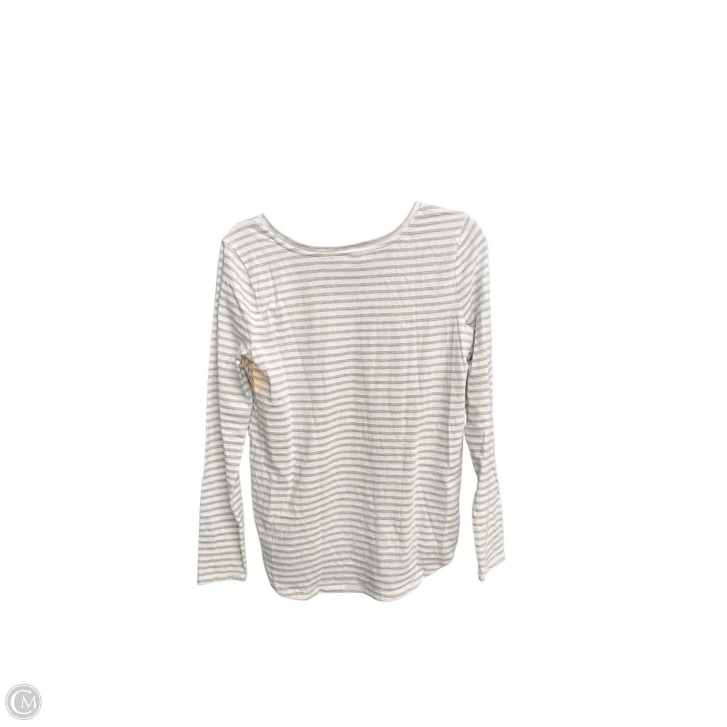 Top Long Sleeve By Loft In Grey, Size: S