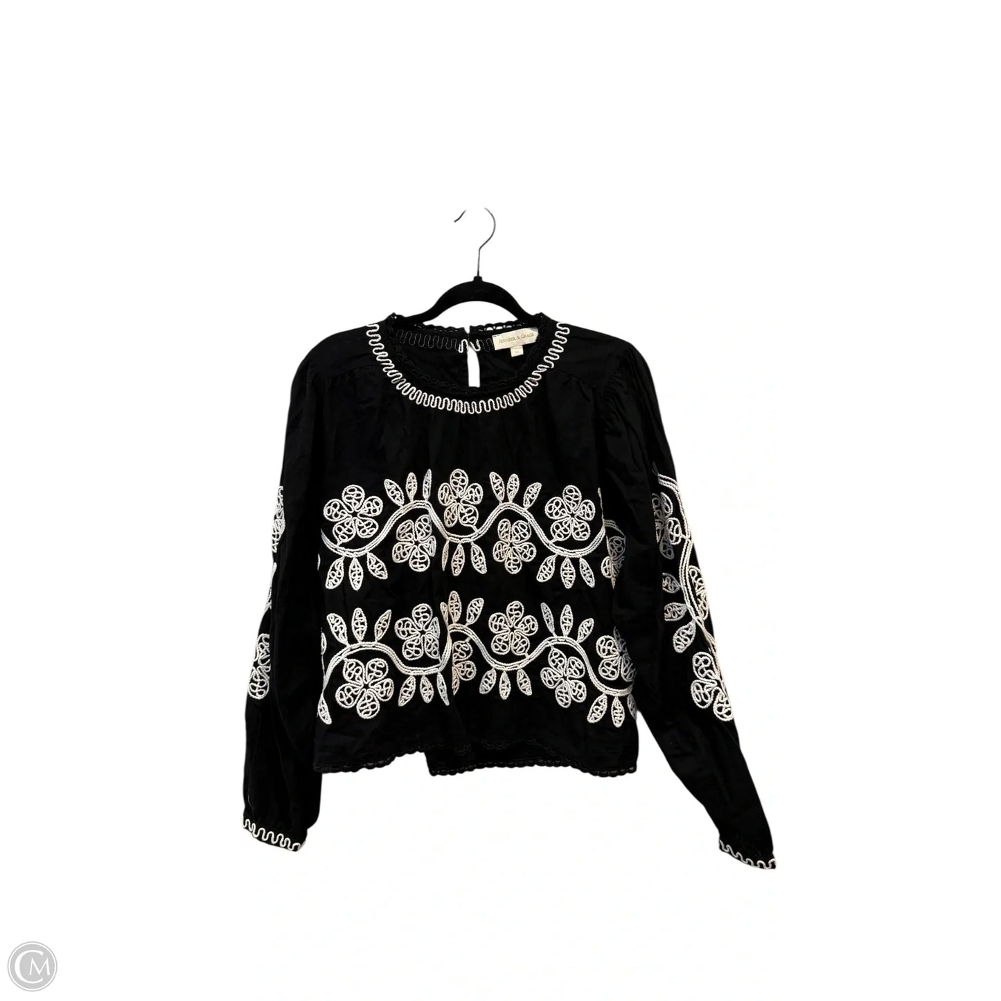 Top Long Sleeve By Clothes Mentor In Black, Size: XL