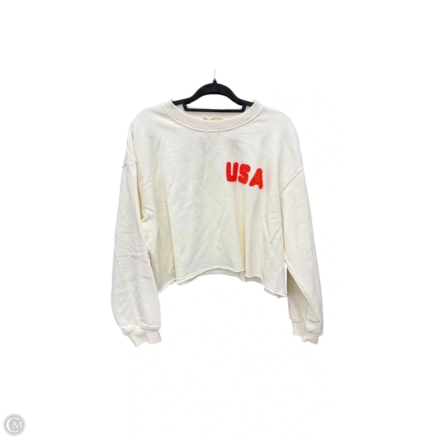Sweatshirt Collar By By Together In Cream, Size: S