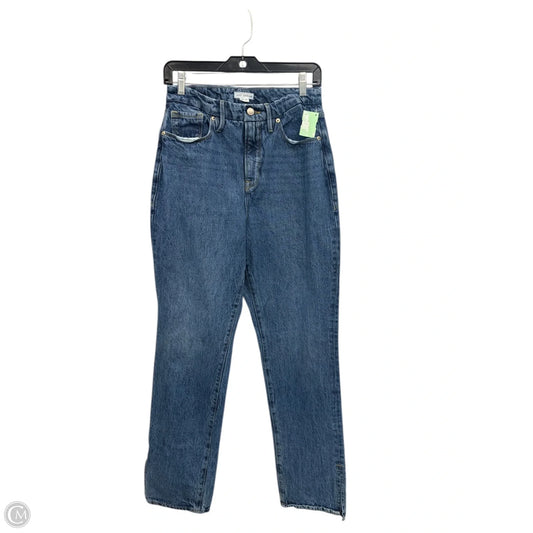 Jeans Straight By Good American In Blue Denim, Size: 6