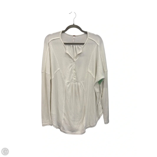 Top Long Sleeve By Free People In White, Size: M