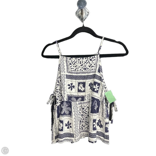 Top Sleeveless By Monteau In Navy, Size: M