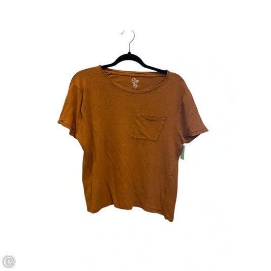 Top Short Sleeve By J. Crew In Orange, Size: L