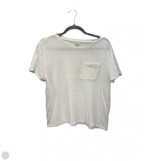 Top Short Sleeve Basic By J. Crew In White, Size: L