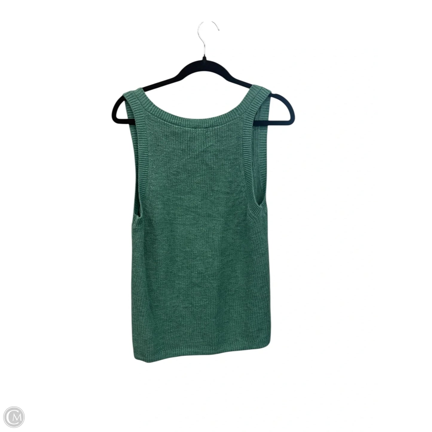 Top Sleeveless By Faherty In Green, Size: L