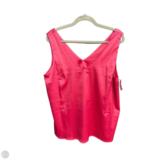 Top Sleeveless By Clothes Mentor In Pink, Size: L