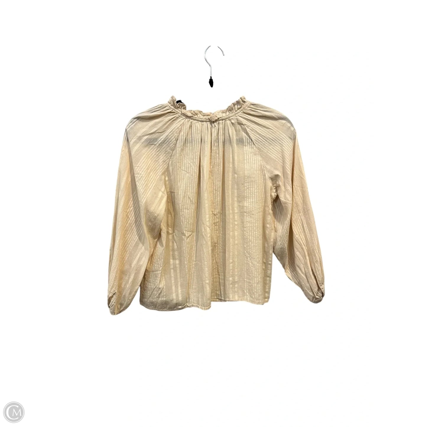Top 3/4 Sleeve By Banana Republic In Beige, Size: Xxs
