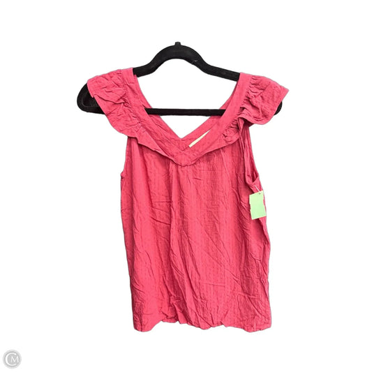 Top Sleeveless By Loft In Red, Size: Xs