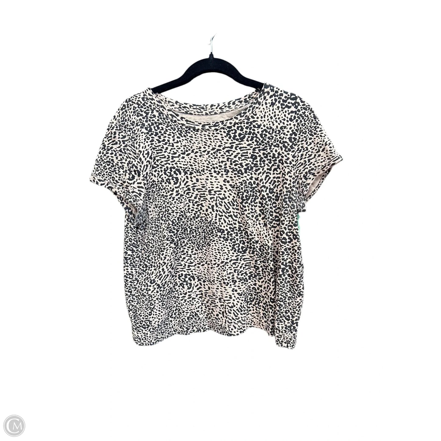 Top Short Sleeve By Loft In Animal Print, Size: L
