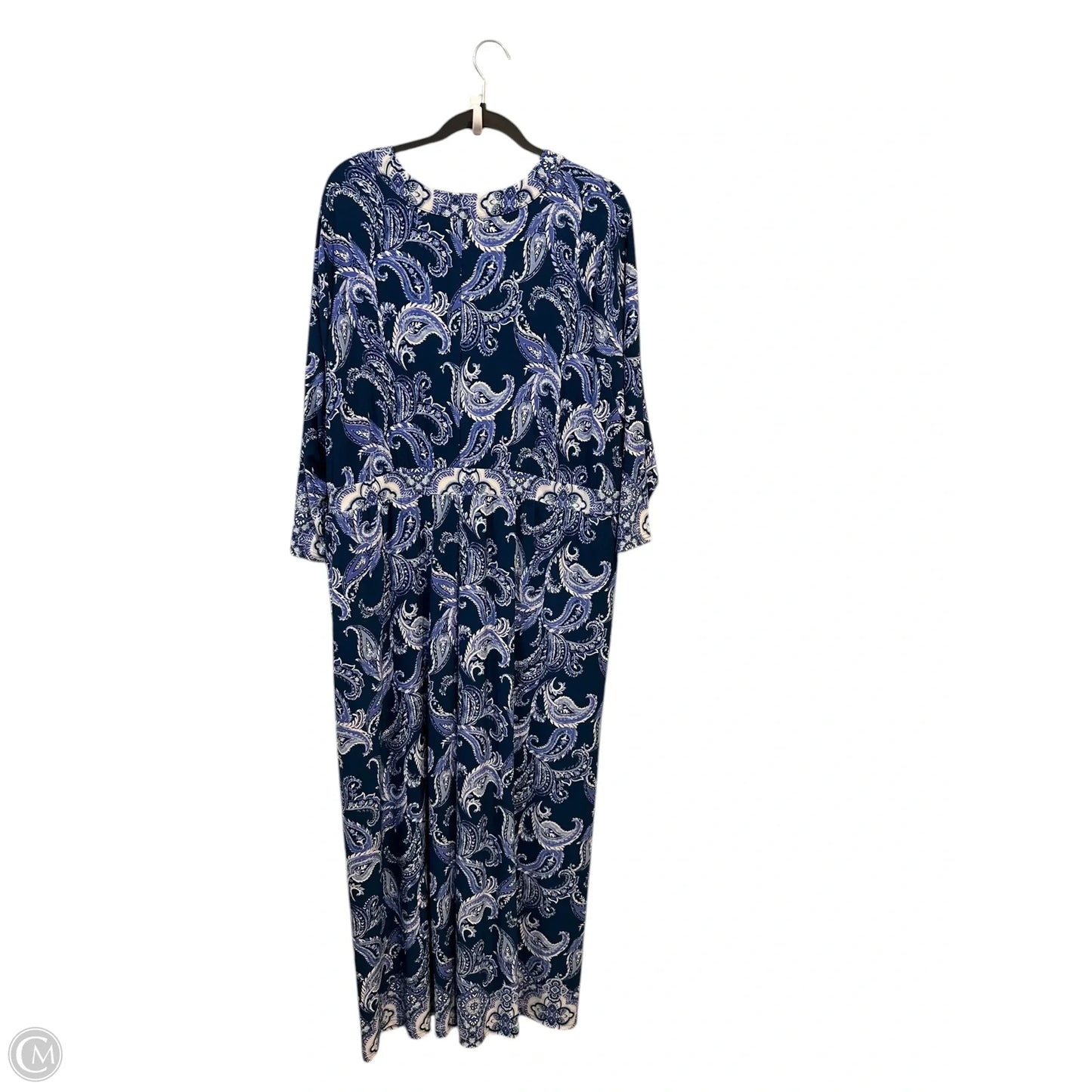 Dress Casual Maxi By Chicos In Blue, Size: 2x