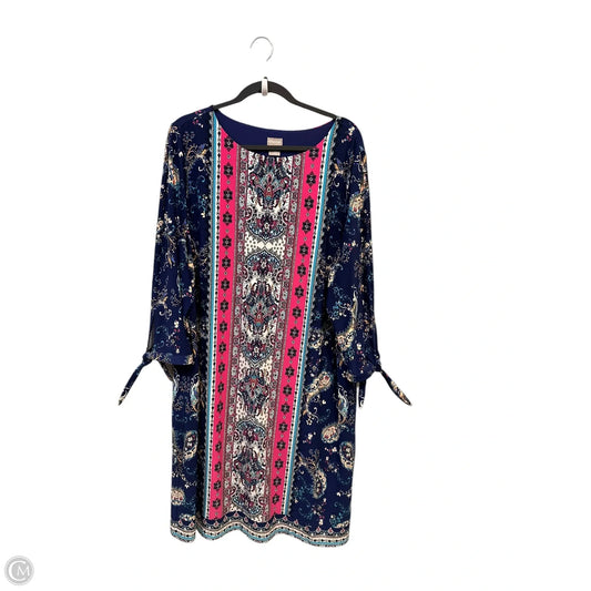 Dress Casual Midi By Chicos In Multi-colored, Size: 2x