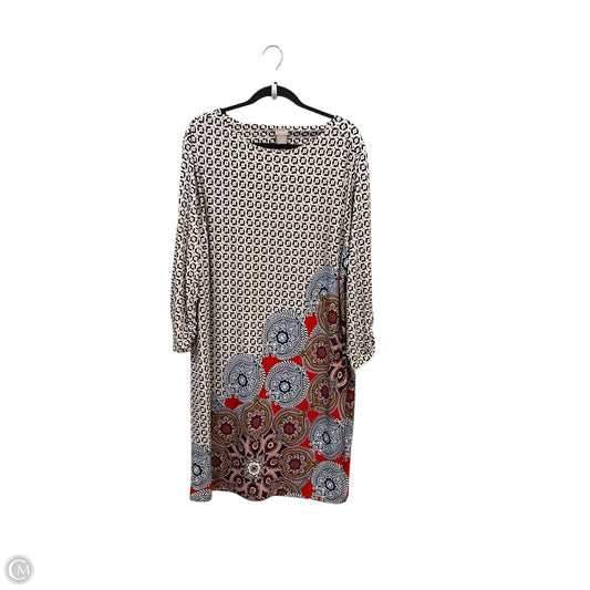 Dress Casual Midi By Chicos In Brown, Size: 2x
