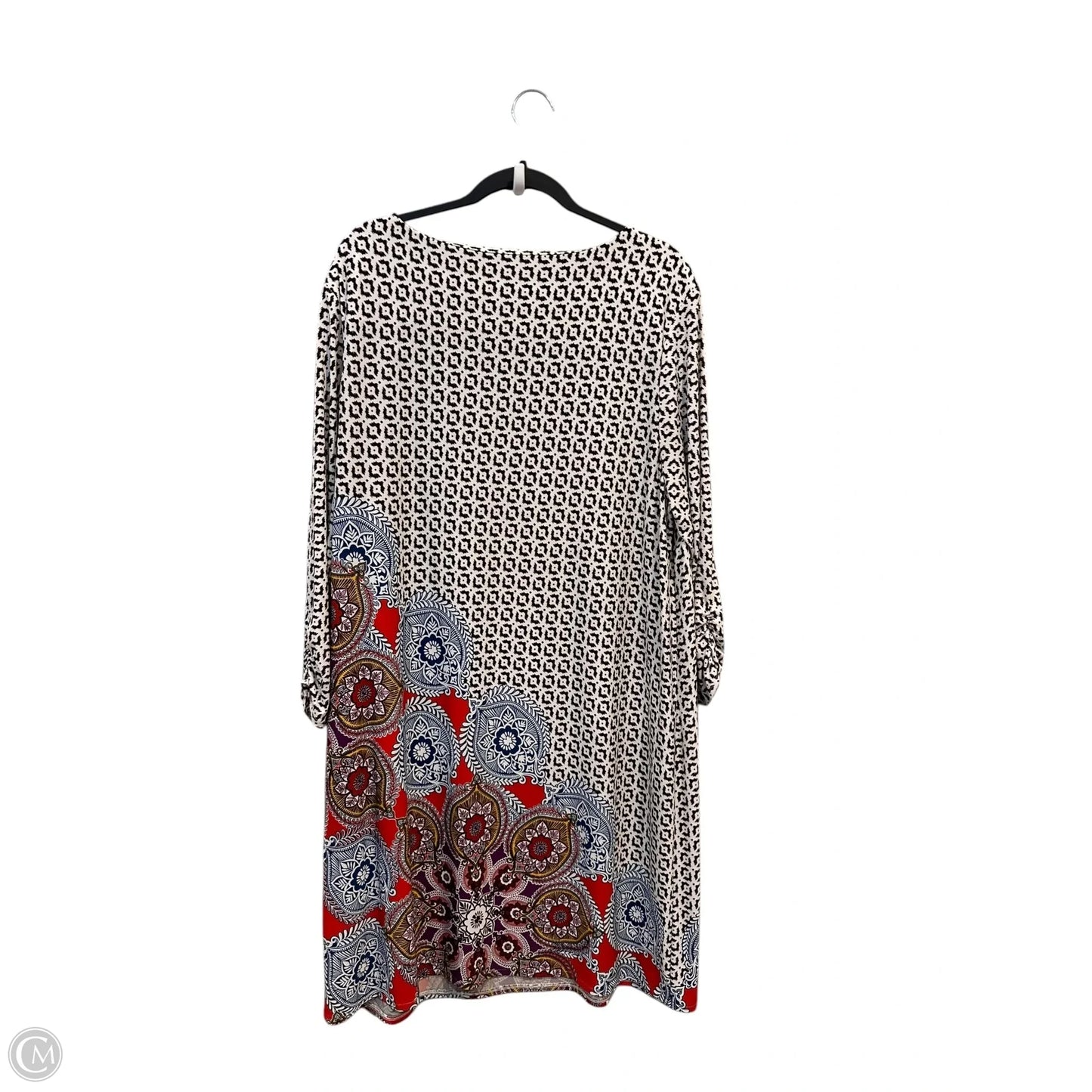 Dress Casual Midi By Chicos In Brown, Size: 2x