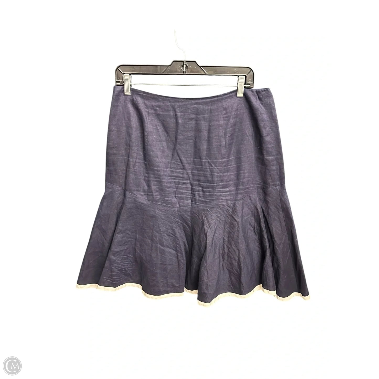 Skirt Midi By Lauren By Ralph Lauren In Navy, Size: 8p