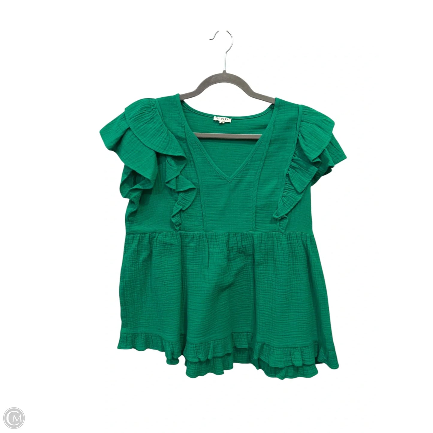 Top Sleeveless By Jodifl In Green, Size: S