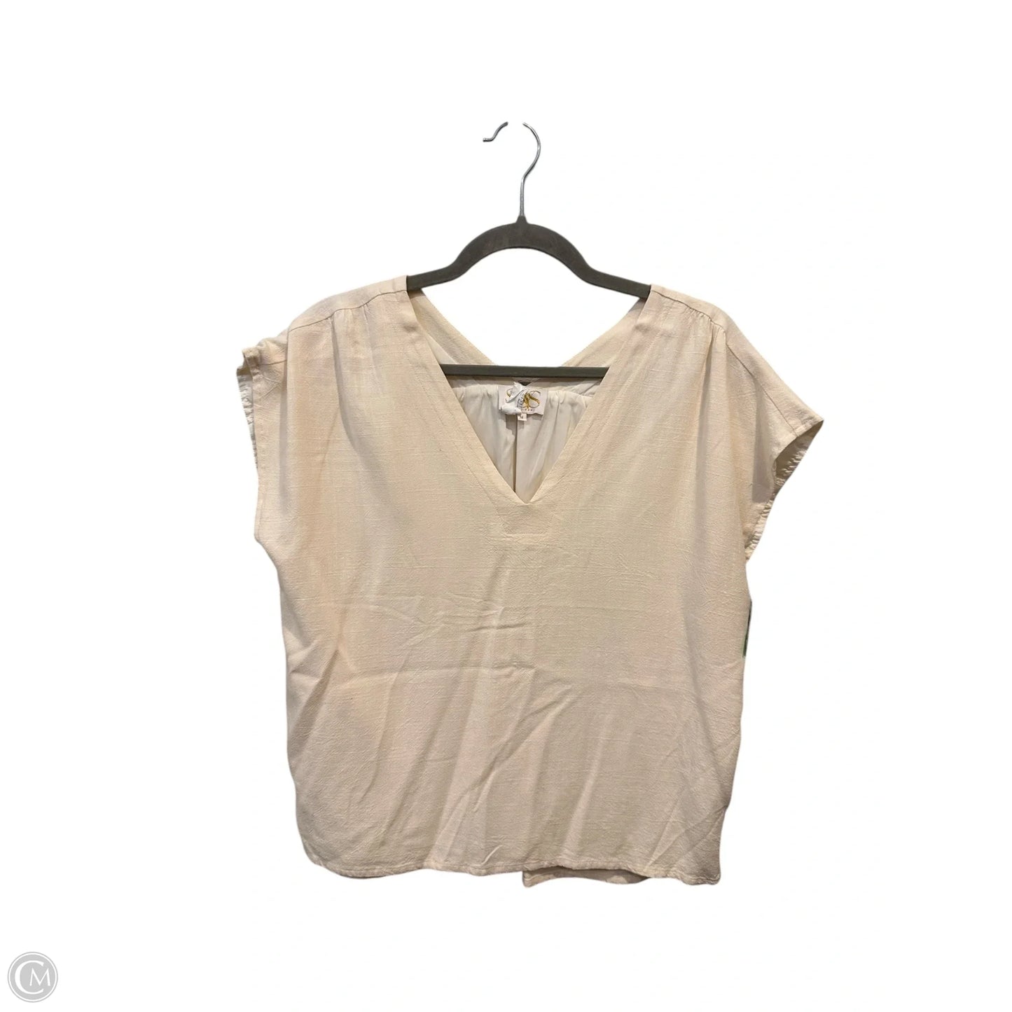 Top Sleeveless By Clothes Mentor In Cream, Size: M