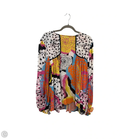 Top Long Sleeve By Bl-nk In Multi-colored, Size: L