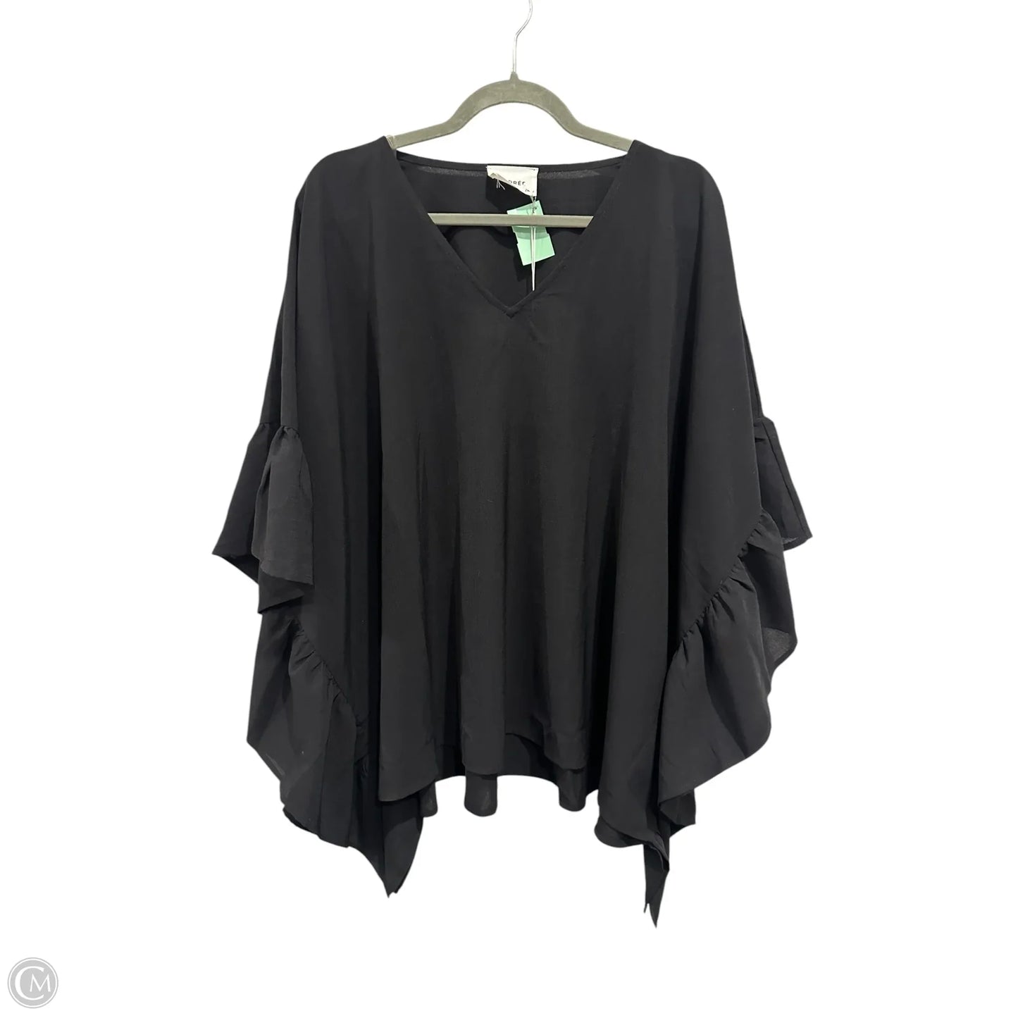 Tunic Short Sleeve By Andree By Unit In Black, Size: M
