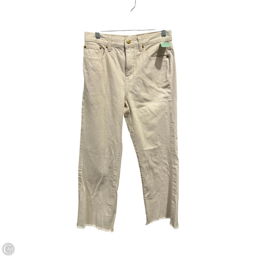 Jeans Straight By J. Crew In Cream, Size: 2