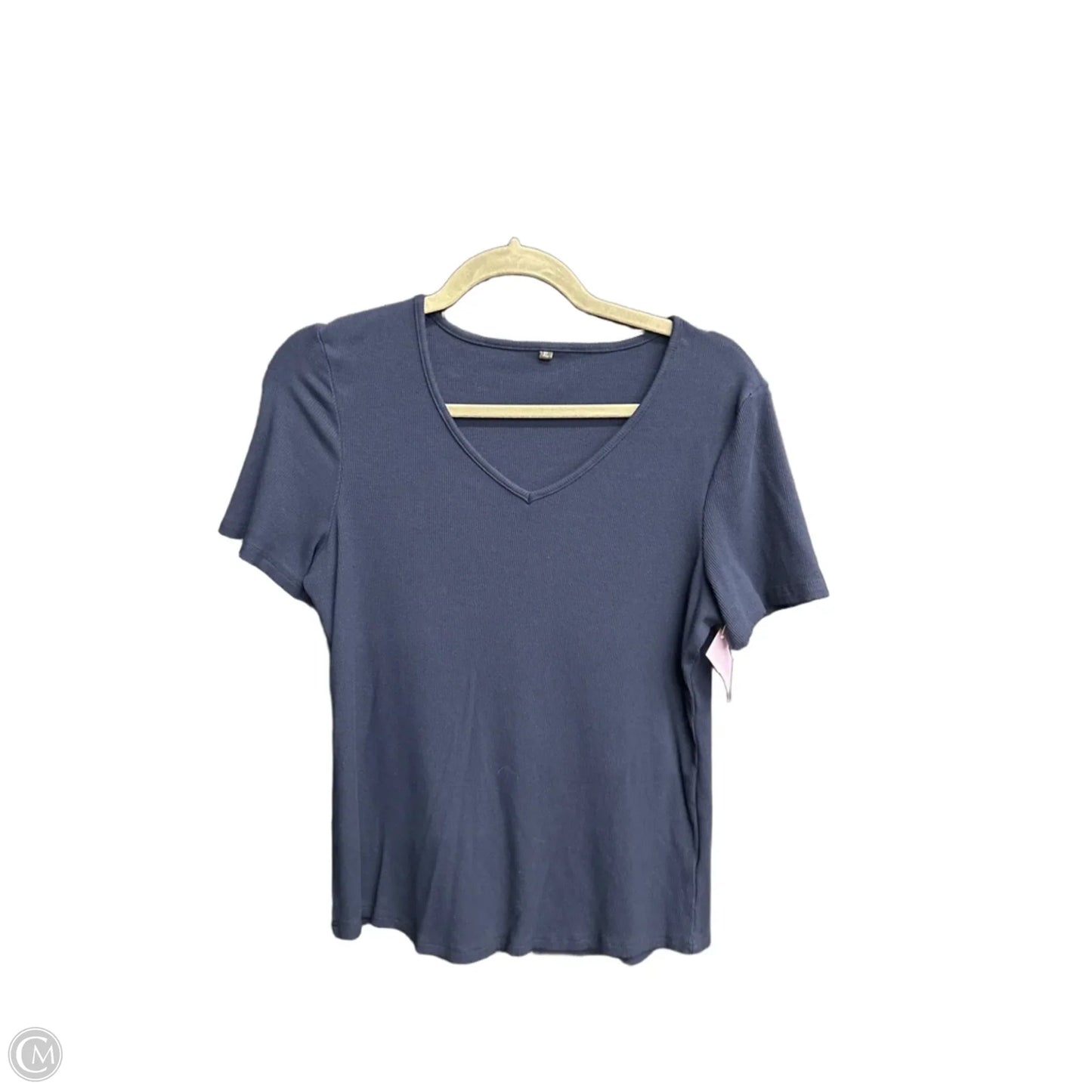 Top Short Sleeve Basic By Clothes Mentor In Navy, Size: Xl