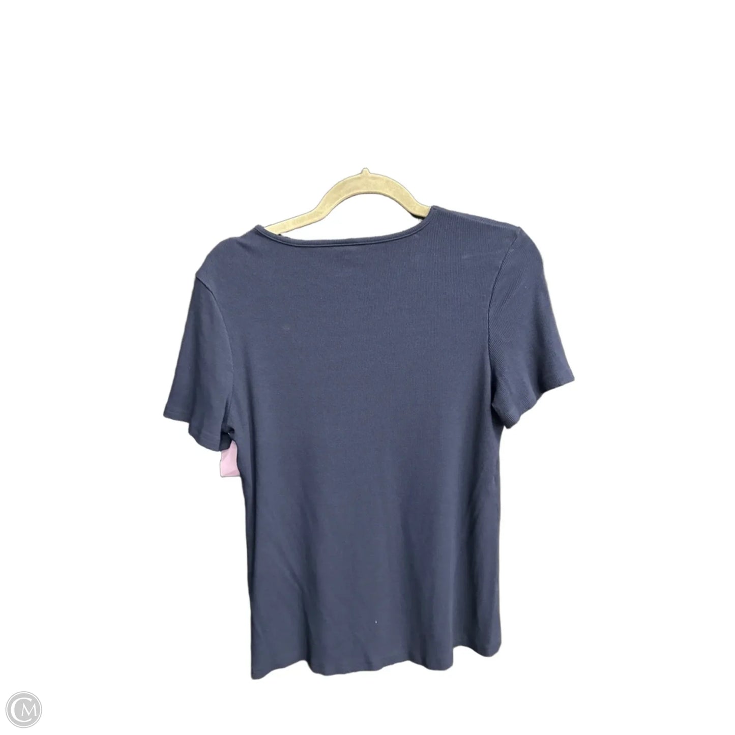 Top Short Sleeve Basic By Clothes Mentor In Navy, Size: Xl
