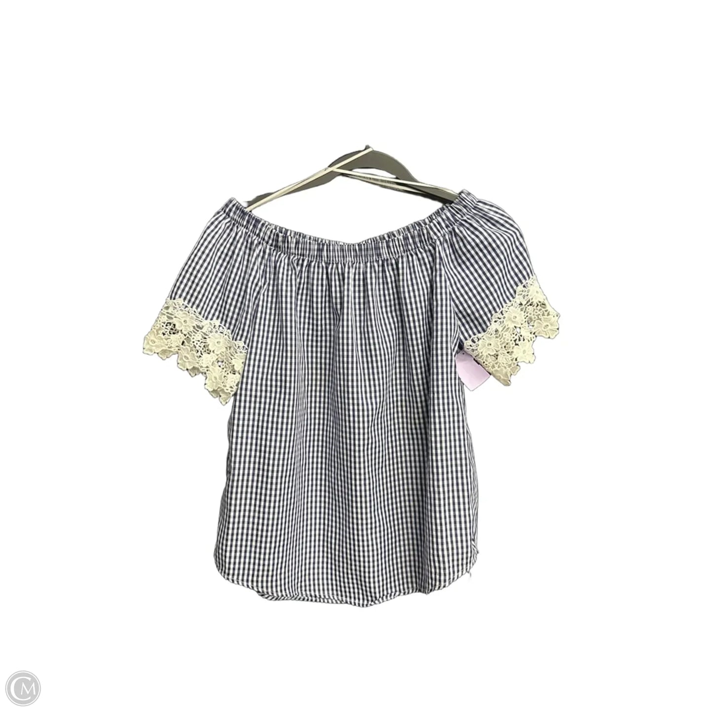 Top Short Sleeve By Clothes Mentor In Navy, Size: M