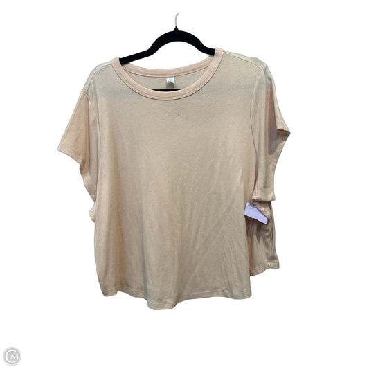 Top Short Sleeve By Old Navy In Peach, Size: 3x