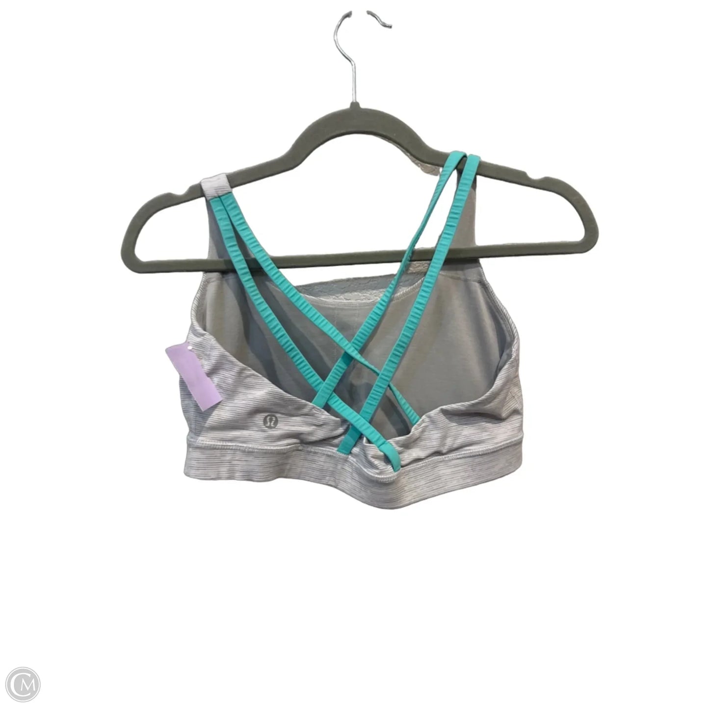Athletic Bra By Lululemon In Grey, Size: 10