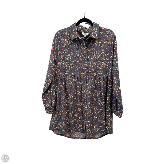 Dress Casual Short By Umgee In Blue, Size: L