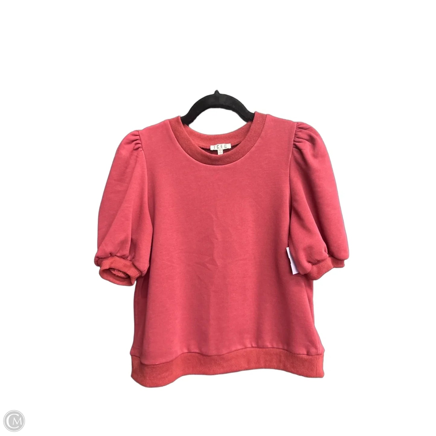 Top Short Sleeve By Tcec In Red, Size: M