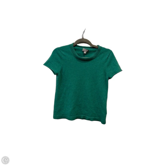 Top Short Sleeve By J. Crew In Green, Size: M