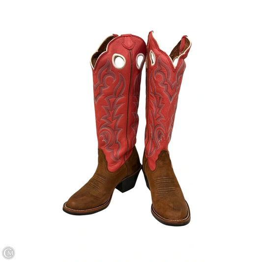 Boots Western By Tony Lama In Pink, Size: 6