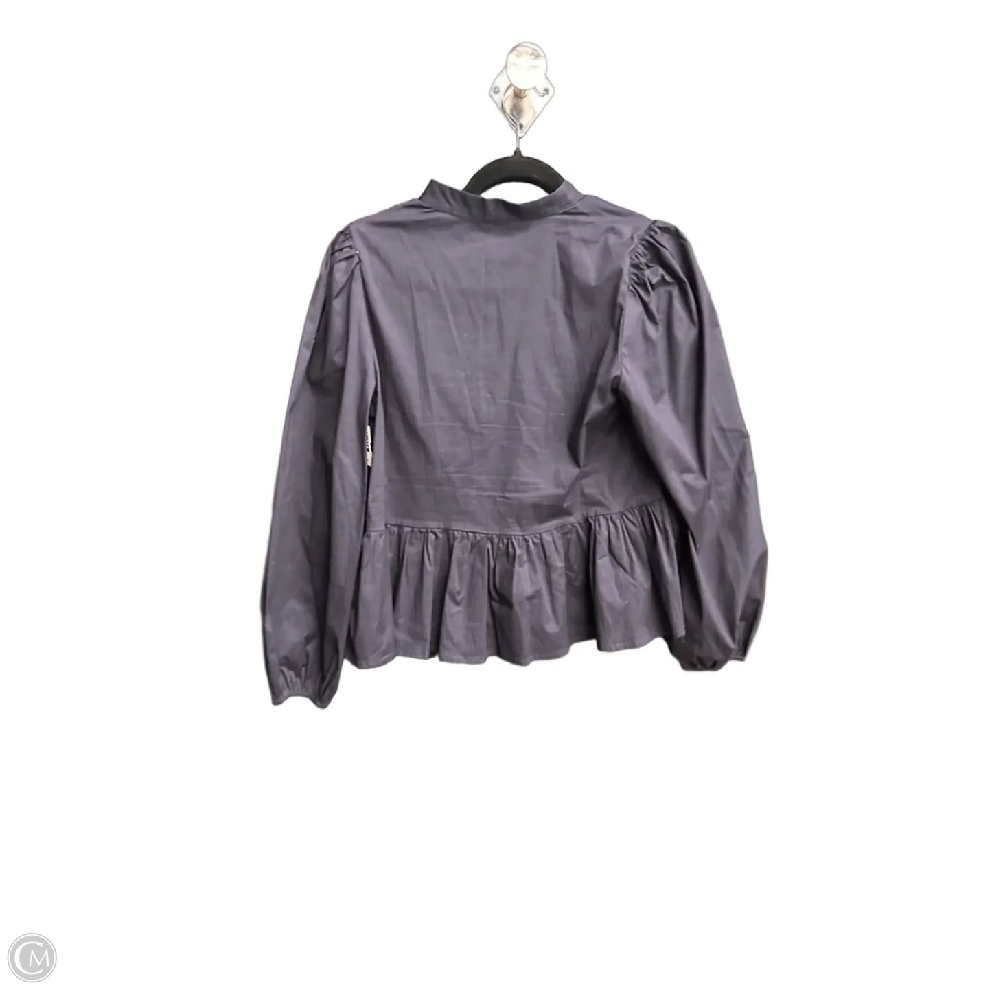 Top Long Sleeve By Tcec In Navy, Size: S