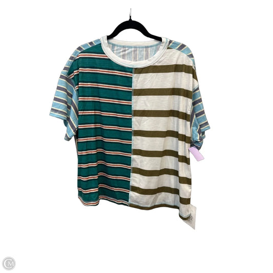 Top Short Sleeve By Clothes Mentor In Striped Pattern, Size: Xl