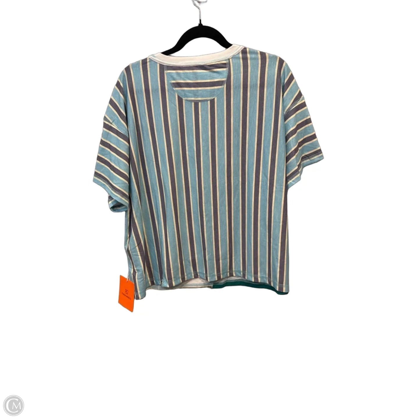 Top Short Sleeve By Clothes Mentor In Striped Pattern, Size: Xl