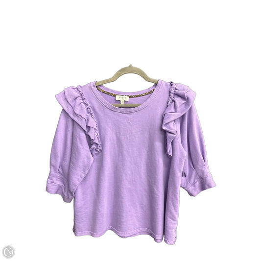 Top Short Sleeve By Umgee In Purple, Size: S