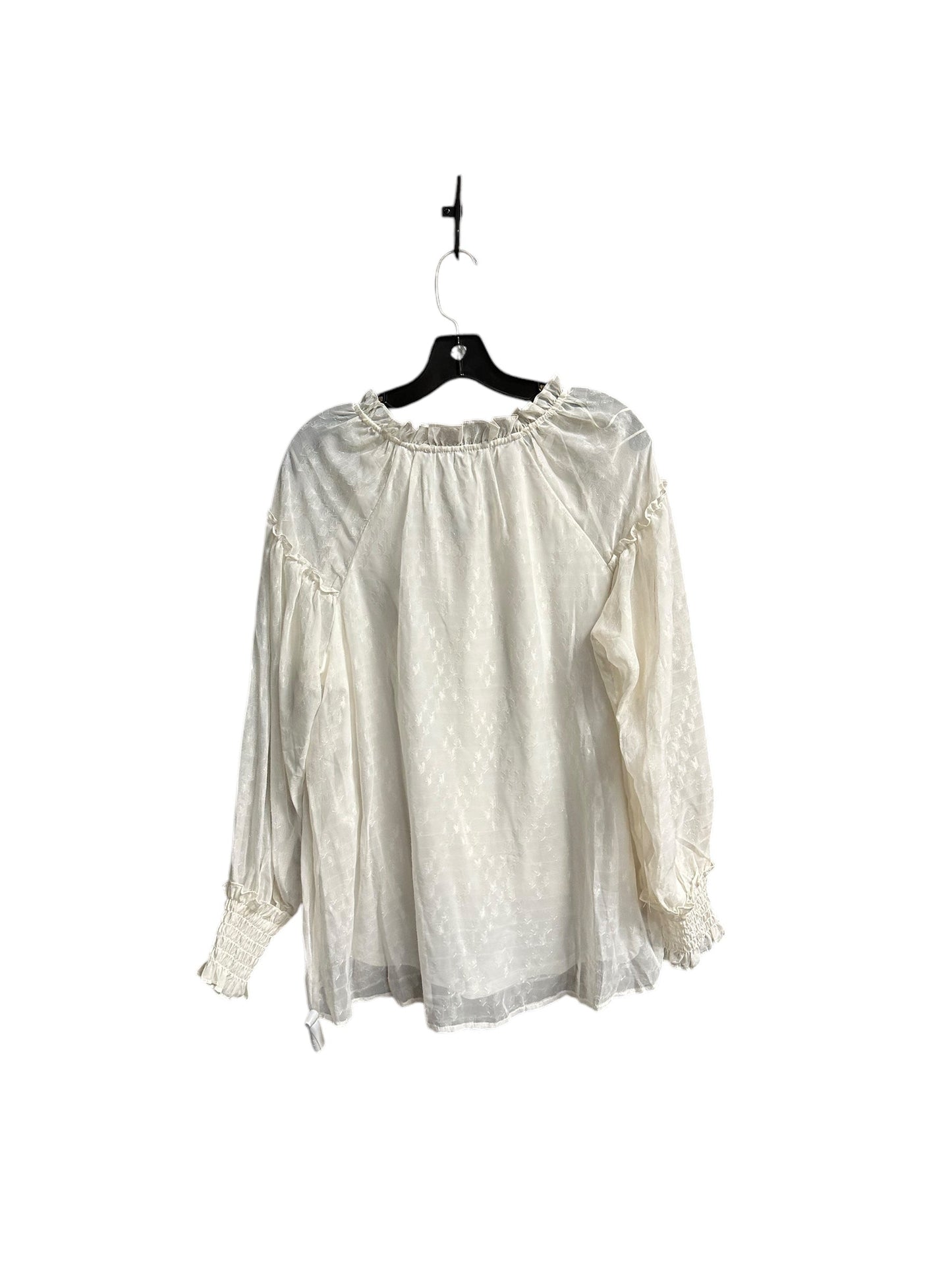 Top Long Sleeve By Cupio In Cream, Size: M