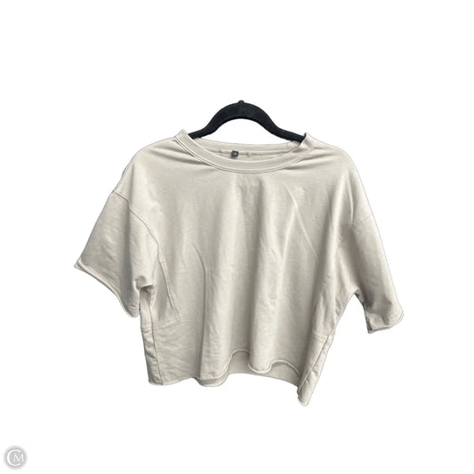 Top Short Sleeve By Clothes Mentor In Beige, Size: S