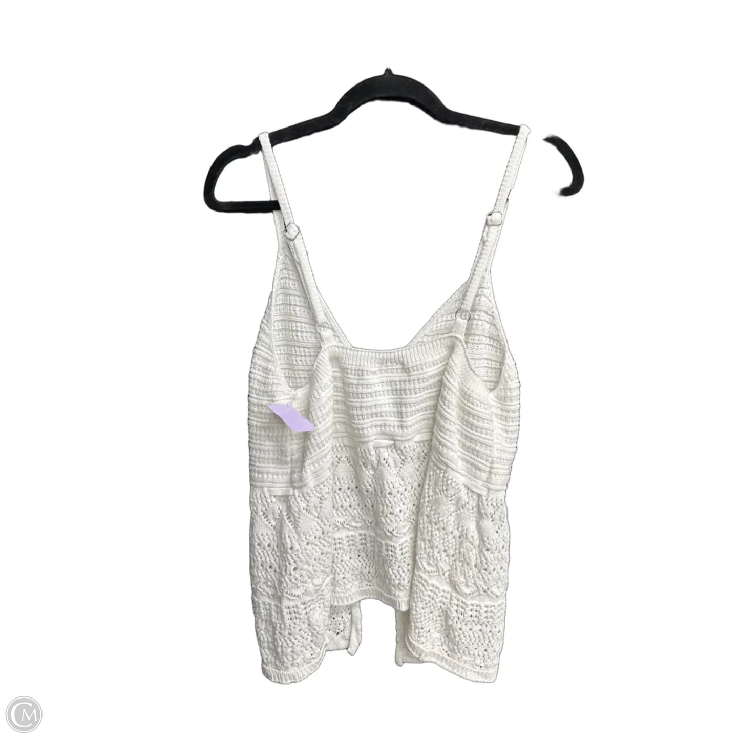Top Sleeveless By Clothes Mentor In White, Size: Xl
