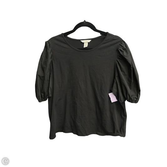 Top Short Sleeve By H&m In Black, Size: 2x