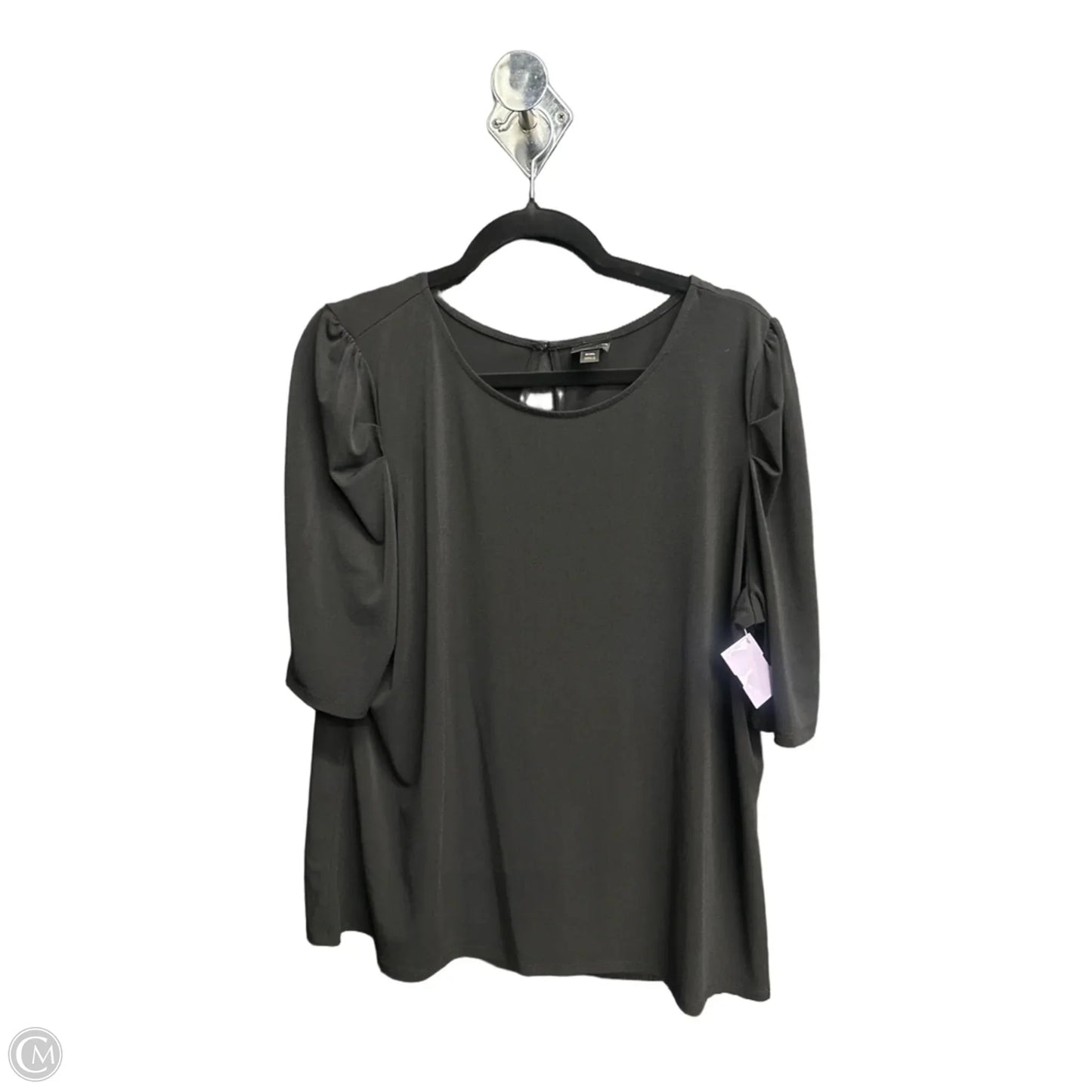 Top Short Sleeve By Worthington In Black, Size: 2x