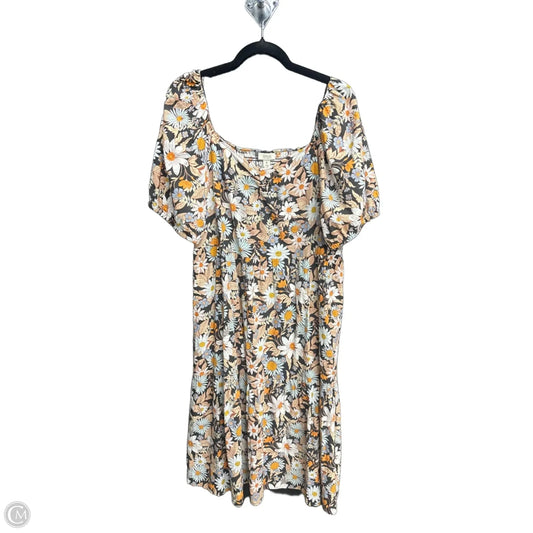 Dress Casual Midi By Ana In Floral Print, Size: Xl