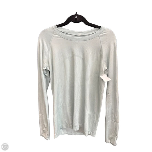 Athletic Top Long Sleeve Collar By Lululemon In Green, Size: M